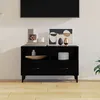 Image de vidaXL Meuble TV Noir 80x36x50 cm Bois dingénierie 812592