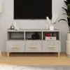 Image de Meuble Tv Gris Béton 102x36x50 Cm Bois D'ingénierie Vidaxl