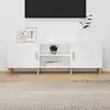 Image de Meuble Tv Blanc 150x30x50 Cm Bois D'ingénierie Vidaxl