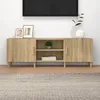 Image de Meuble Tv Chêne Sonoma 150x30x50 Cm Bois D'ingénierie Vidaxl