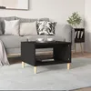 Image de vidaXL Table basse Noir 60x50x40 cm Bois dingénierie 812673