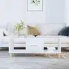 Image de Table Basse Blanc 102x50x40 Cm Bois D'ingénierie Vidaxl