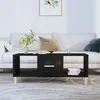 Image de Table Basse Noir 102x50x40 Cm Bois D'ingénierie Vidaxl