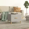 Image de vidaXL Table basse Gris béton 50x50x40 cm Bois dingénierie 812716