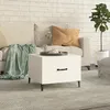 Image de Table Basse Avec Pieds En Métal Blanc 50x50x40 Cm Vidaxl