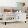 Image de Table Basse Blanc 90x50x40 Cm Bois D'ingénierie Vidaxl