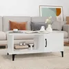Image de vidaXL Table basse Blanc 90x50x40 cm Bois dingénierie 812753