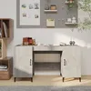 Image de Bureau Gris Béton 140x50x75 Cm Bois D'ingénierie Vidaxl