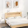 Image de vidaXL Tables de chevet murales 2 pcs blanc 35x35x20 cm 812835