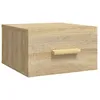 Image de Table De Chevet Murale Chêne Sonoma 35x35x20 Cm Vidaxl