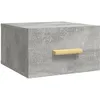 Image de Table De Chevet Murale Gris Béton 35x35x20 Cm Vidaxl