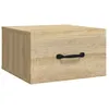 Image de Table De Chevet Murale Chêne Sonoma 35x35x20 Cm Vidaxl