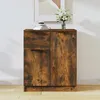 Image de Buffet Chêne Fumé 60x30x70 Cm Bois D'ingénierie Vidaxl