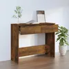 Image de Table Console Chêne Fumé 90x36x75 Cm Bois D'ingénierie Vidaxl