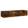 Image de Armoire Murale Chêne Fumé 102x30x20 Cm Bois D'ingénierie Vidaxl