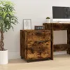 Image de vidaXL Classeur mobile avec roues Chêne fumé 45x38x54 cm Bois 817135
