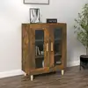 Image de Buffet Chêne Fumé 69,5x34x90 Cm Bois D'ingénierie Vidaxl