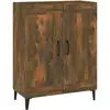 Image de Buffet Chêne Fumé 69,5x34x90 Cm Bois D'ingénierie Vidaxl