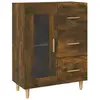 Image de Buffet Chêne Fumé 69,5x34x90 Cm Bois D'ingénierie Vidaxl