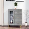Image de Buffet Sonoma Gris 69,5x34x90 Cm Bois D'ingénierie Vidaxl