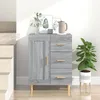 Image de 817370 vidaXL Buffet Sonoma gris 695x34x90 cm Bois dingénierie