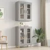 Image de Armoire Murale Suspendue Sonoma Gris 69,5x34x90 Cm Vidaxl