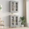 Image de vidaXL Armoire murale suspendue Sonoma gris 695x34x90 cm 817388