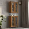 Image de Armoire Murale Suspendue Chêne Marron 69,5x34x90 Cm Vidaxl