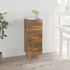 Image de Buffet Chêne Fumé 34,5x34x90 Cm Bois D'ingénierie Vidaxl