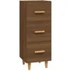 Image de Buffet Chêne Marron 34,5x34x90 Cm Bois D'ingénierie Vidaxl