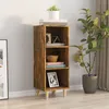 Image de Buffet Chêne Fumé 34,5x32,5x90 Cm Bois D'ingénierie Vidaxl
