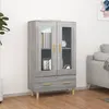Image de Buffet - SONOMA - 70x31x115 cm - Bois dingénierie - 2 portes - Tiroir de rangement