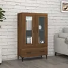Image de Buffet Chêne Marron 70x31x115 Cm Bois D'ingénierie Vidaxl