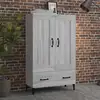 Image de Buffet Sonoma Gris 70x31x115 Cm Bois D'ingénierie Vidaxl
