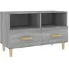 Image de Meuble Tv Sonoma Gris 80x36x50 Cm Bois D'ingénierie Vidaxl