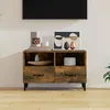 Image de vidaXL Meuble TV Chêne fumé 80x36x50 cm Bois dingénierie 817492