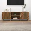 Image de Meuble Tv Chêne Fumé 150x30x50 Cm Bois D'ingénierie Vidaxl