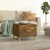 Image de vidaXL Table basse Chêne fumé 50x50x40 cm Bois dingénierie 817531