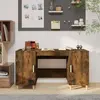 Image de Bureau Chêne Fumé 140x50x75 Cm Bois D'ingénierie Vidaxl