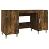 Image de Vidaxl bureau chêne fumé 140x50x75 cm bois d'ingénierie