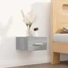 Image de Table De Chevet Murale Sonoma Gris 35x35x20 Cm Vidaxl