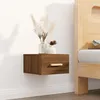 Image de Table De Chevet Murale Chêne Marron 35x35x20 Cm Vidaxl
