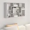 Image de Étagère Murale Sonoma Gris 85x16x52,5 Cm Bois D'ingénierie Vidaxl