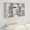 Image de vidaXL Étagère murale Sonoma gris 85x16x525 cm Bois dingénierie 820461