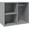 Image de Armoire De Dressing Sonoma Gris 80x40x65 Cm Bois D'ingénierie Vidaxl