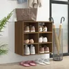 Image de Armoire À Chaussures Chêne Marron 52,5x30x50 Cm Vidaxl