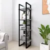 Image de vidaXL Bibliothèque 4 niveaux Sonoma gris 40x30x140 cm Bois 821304