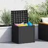 Image de Boîte De Stockage Jardin Anthracite 58,5x46x55 Cm Polypropylène Vidaxl