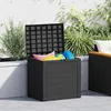 Image de vidaXL Boîte de stockage jardin Anthracite 585x46x55 cm Polypropylène 152195