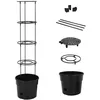 Image de 152209 vidaXL Jardinière à tomate Anthracite Ø295x115 cm Polypropylène